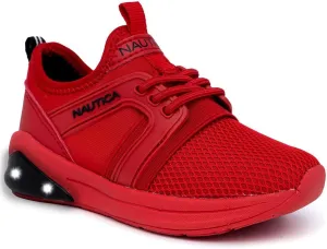 Nautica Kids Light Up Flashing Sneaker Athletic Running Shoes Lace-Up/Bungee/Slip-on |Boy - Girl|(Little Kid/Big Kid) Kappil Parks Neave Lights
