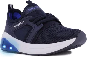 Nautica Kids Light Up Flashing Sneaker Athletic Running Shoes Lace-Up/Bungee/Slip-on |Boy - Girl|(Little Kid/Big Kid) Kappil Parks Neave Lights