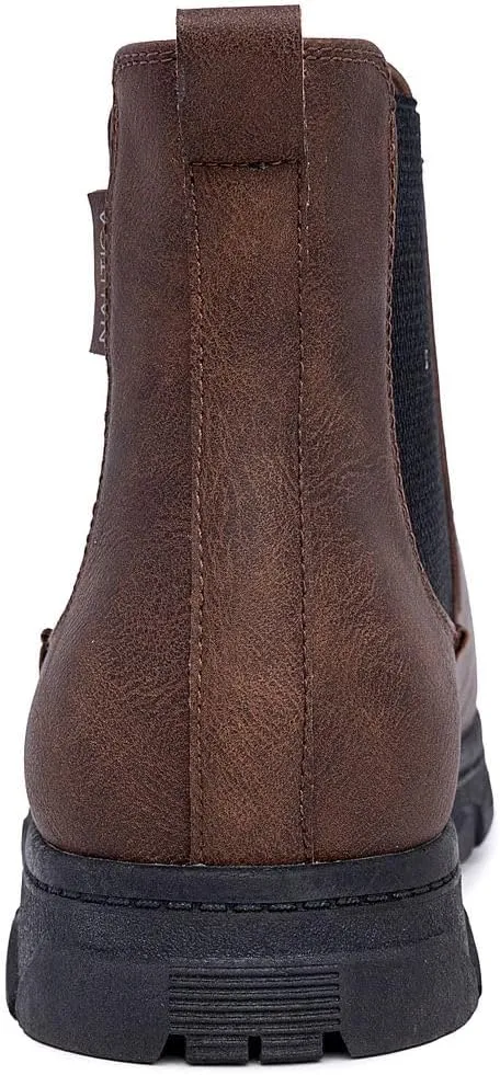 Nautica Men's Chelsea Boot Slip-On Dress Ankle Shoe Chukka Desert Boots-Wuzer