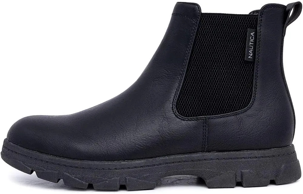 Nautica Men's Chelsea Boot Slip-On Dress Ankle Shoe Chukka Desert Boots-Wuzer