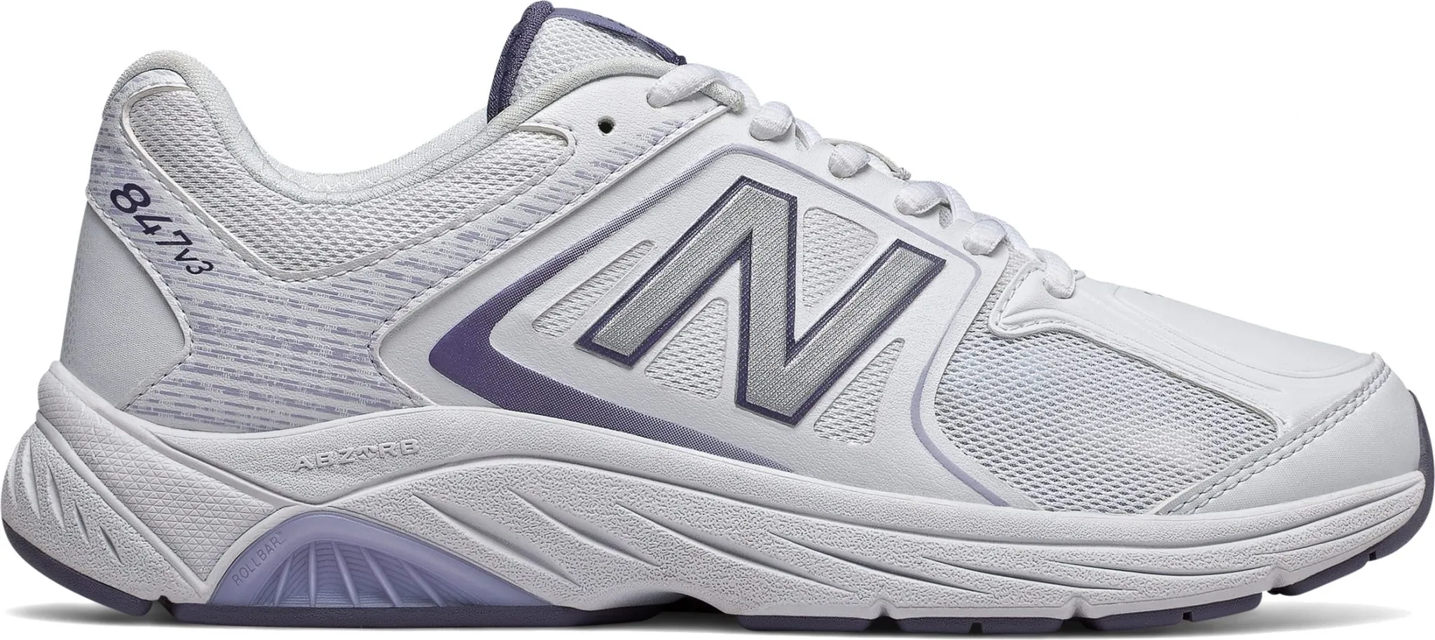 New Balance Women's WW847WT3 White Lace Walking Shoe