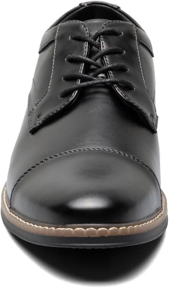 Nunn Bush Men's Carmelo Cap Toe Oxford Classic Modern Formal Lace Up Dress Casual Shoes