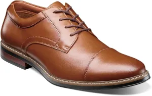 Nunn Bush Men's Carmelo Cap Toe Oxford Classic Modern Formal Lace Up Dress Casual Shoes