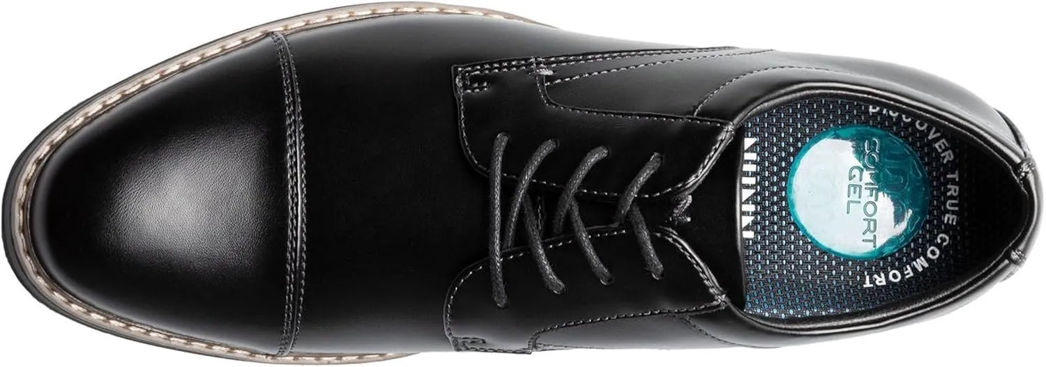 Nunn Bush Men's Carmelo Cap Toe Oxford Classic Modern Formal Lace Up Dress Casual Shoes