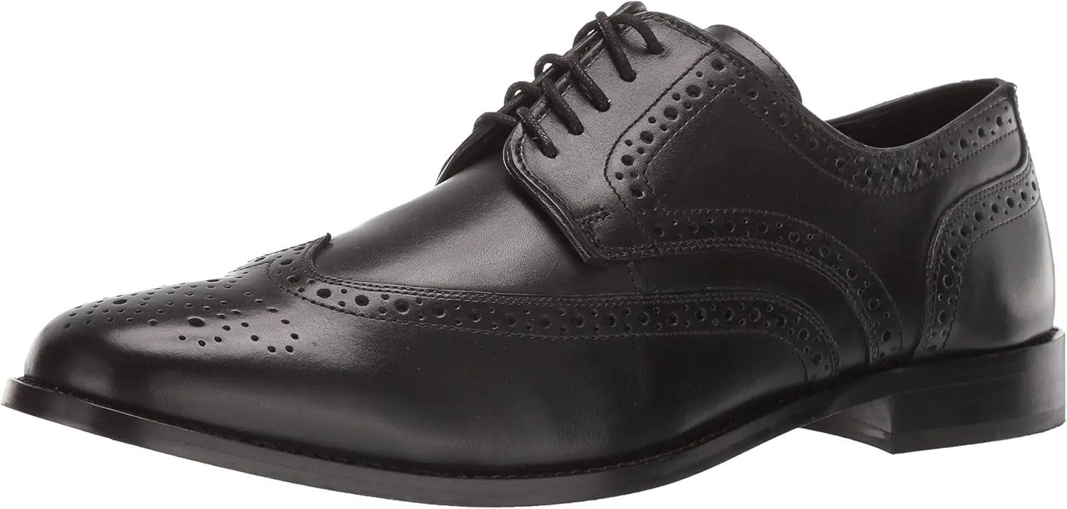 Nunn Bush Men's Nelson Wing Tip Oxford Dress Casual Lace-Up