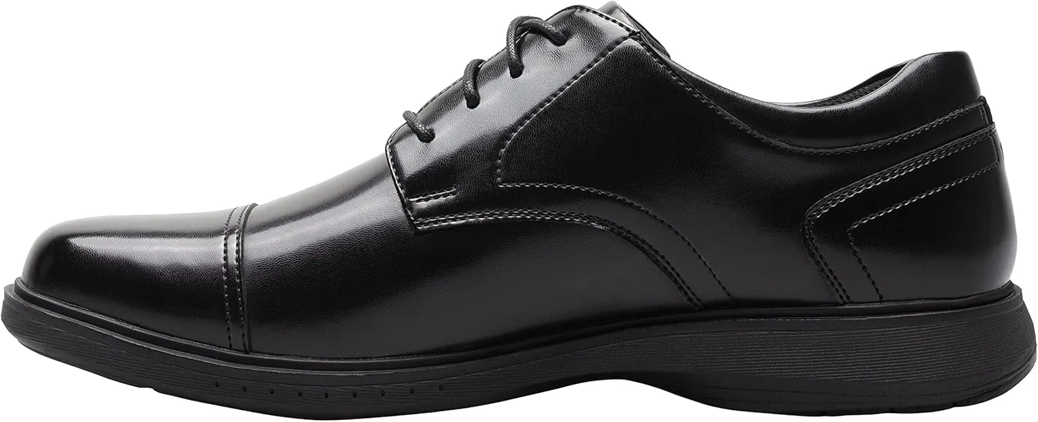 Nunn Bush Men's Pro Cap Toe Oxford with Kore Slip Resistant Comfort Technology
