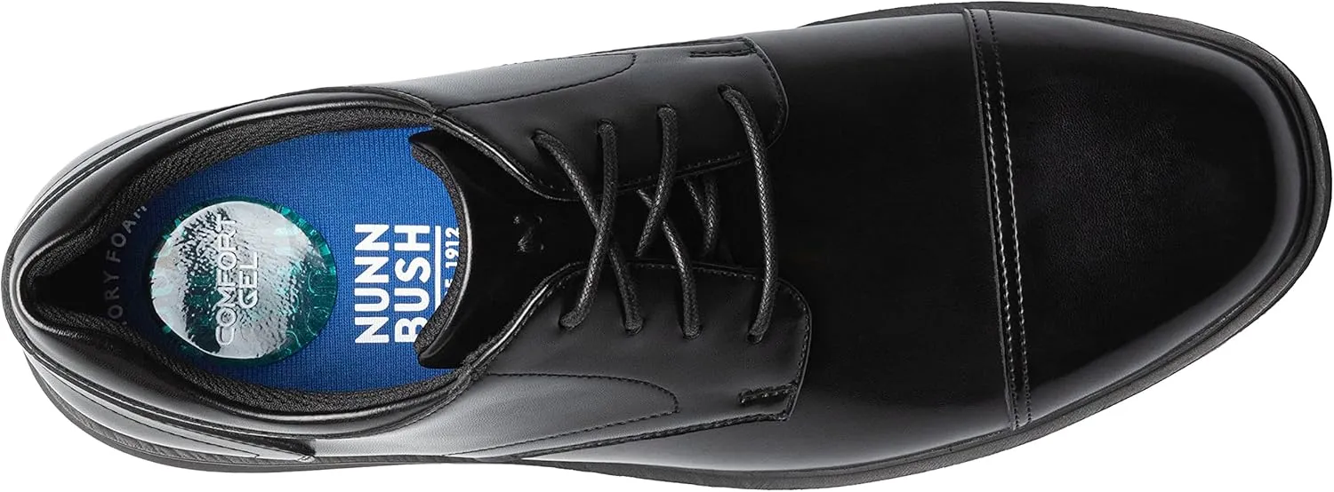 Nunn Bush Men's Pro Cap Toe Oxford with Kore Slip Resistant Comfort Technology