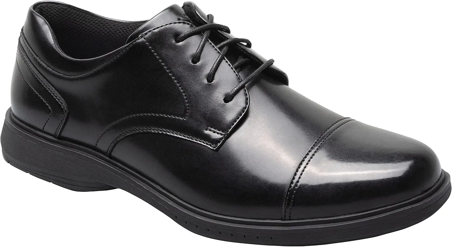 Nunn Bush Men's Pro Cap Toe Oxford with Kore Slip Resistant Comfort Technology