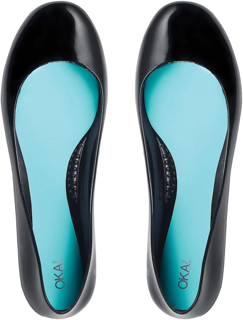 Oka-B Women's Shiny Taylor Ballet Flats