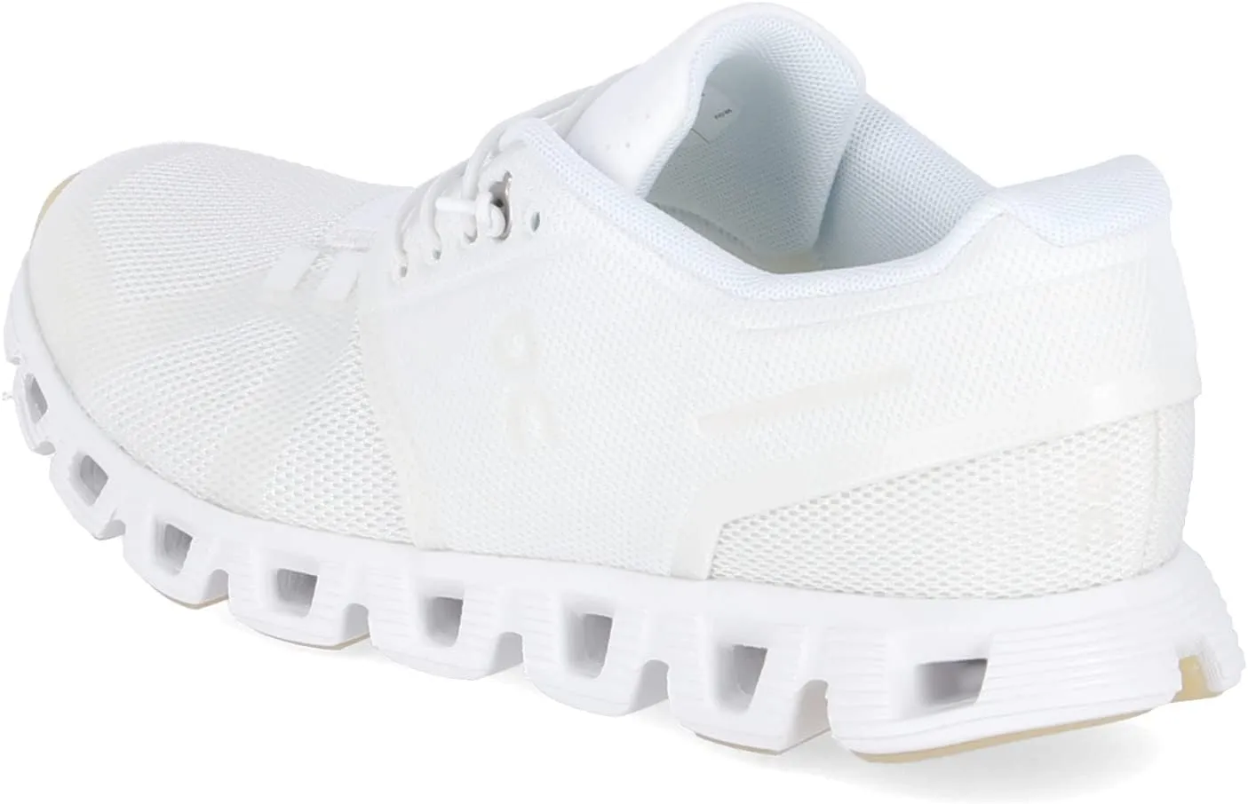 On Running Cloud 5 Women's Athletic Shoes, Undyed White, Gum Sole