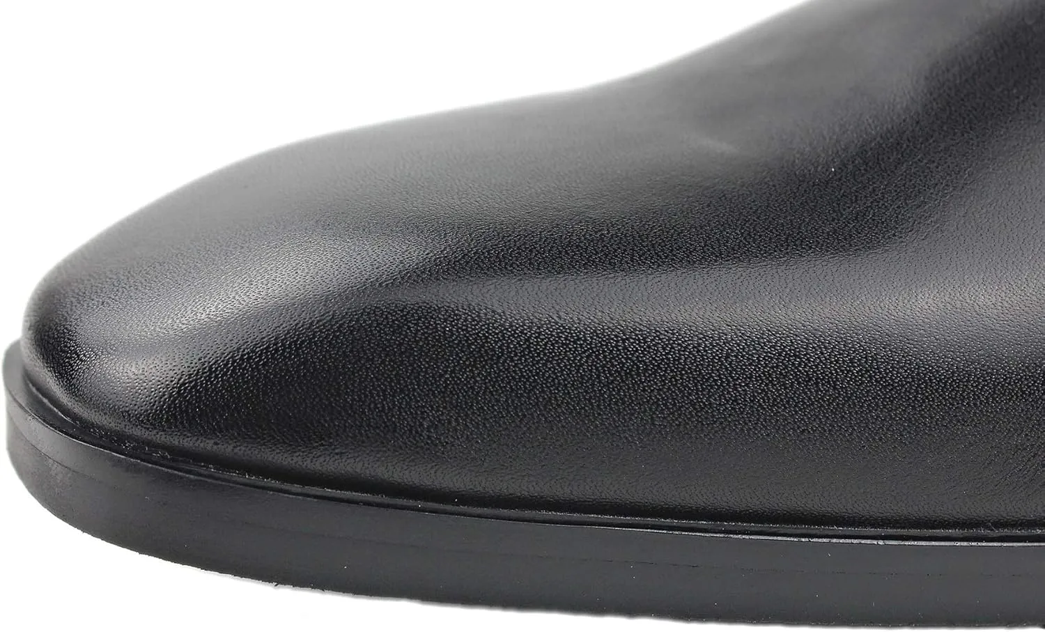 OSSTONE Dress Boot for Men Leather Chukka Designer Chelsea Boots Casual Heel Shoes Zipper-up OS-JY004-US