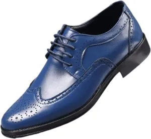 Oxford Shoes for Men Leather Brogue Dress Shoes Classic Business Formal Shoes Man Handcrafted Mens Oxford Shoes
