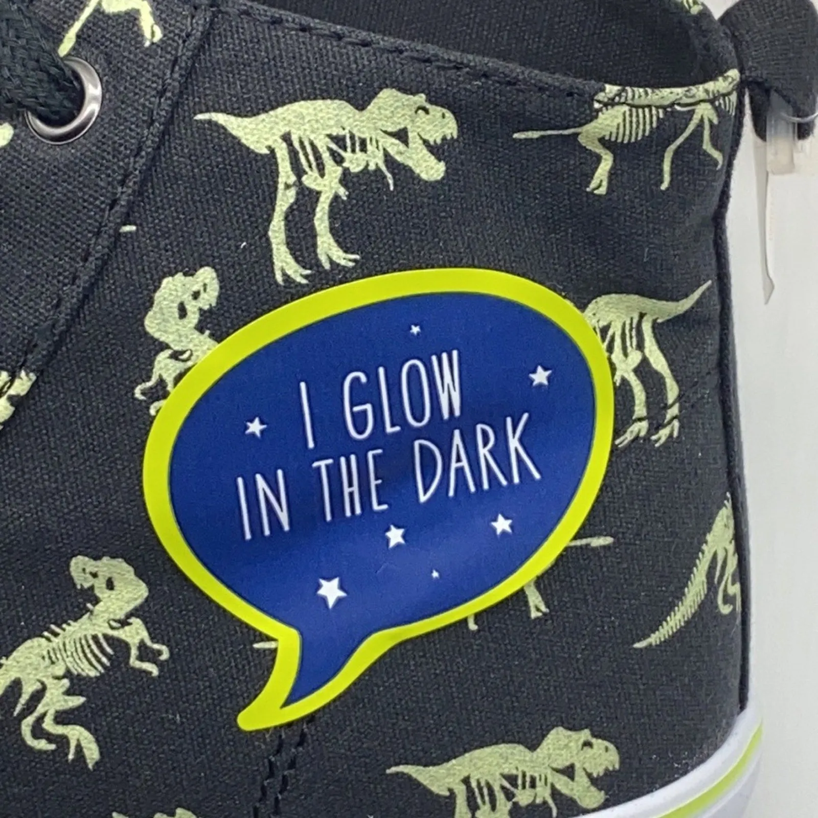 PanacheProse Gymboree Glow In The Dark Dinosaur HiTop Sneakers Size 4