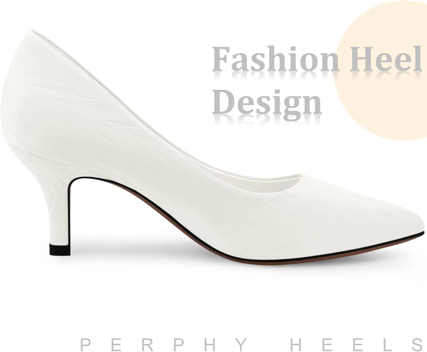 Perphy Pointed Toe Kitten Heels Pumps Leaf Print Classic Dress Wedding Shoes for Women
