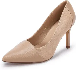 PiePieBuy Womens High Heels Pumps Pointed Toe Slip On Stiletto Classic Dress Party Office Shoes