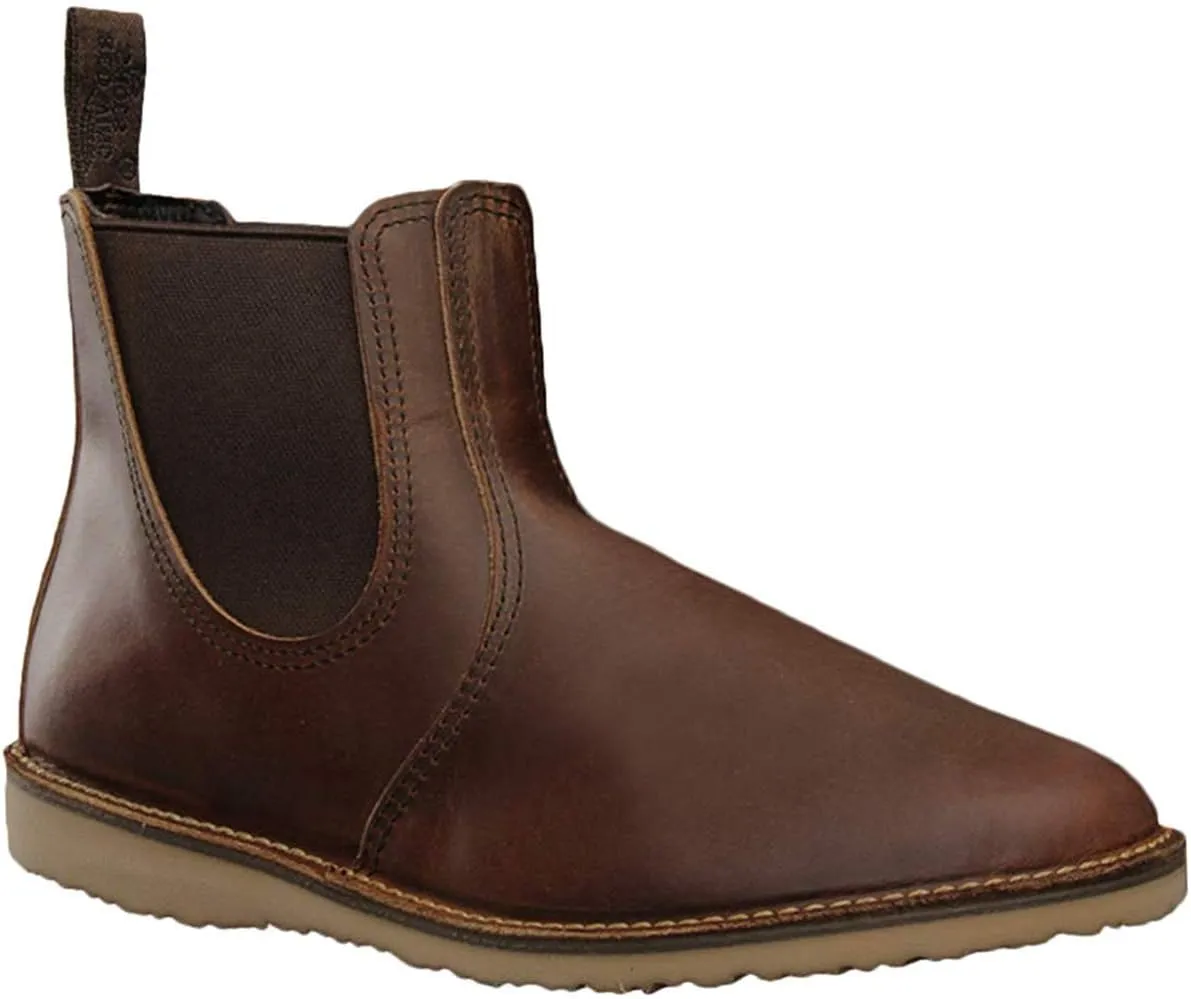 Red Wing Mens Classic Chelsea Leather Textile Boots
