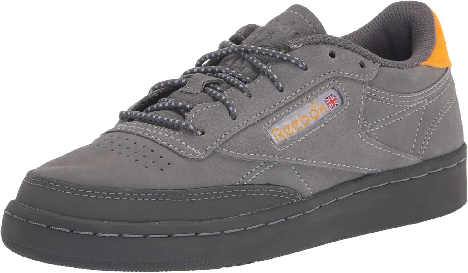 Reebok Unisex-Adullt Club C Sneaker, Pure Grey/Lilac Glow, 9.5 Women 8 Men US