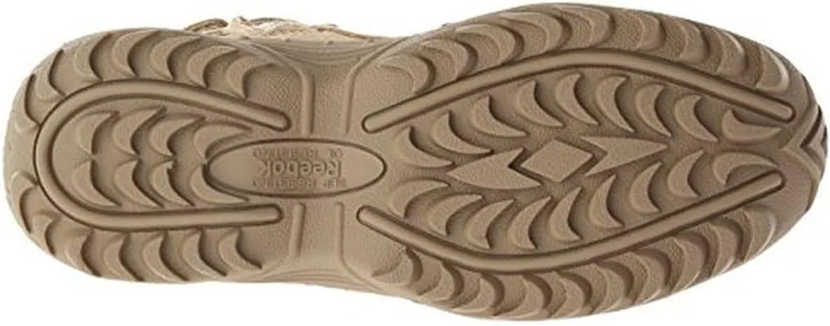 Reebok Work Men's Rb8895 Rapid Response Rb Soft Toe 8" Stealth Tactical Boot with Side Zipper Desert Tan Military