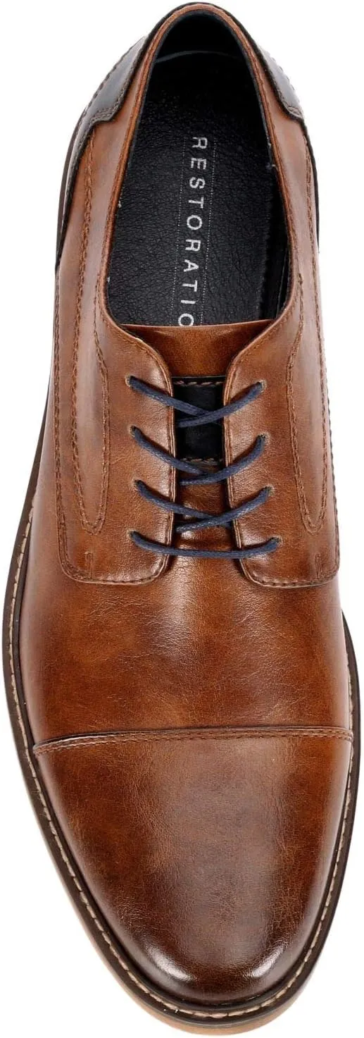 Restoration Lowry - Men's Two Toned Cap Toe Oxford Dress Shoes