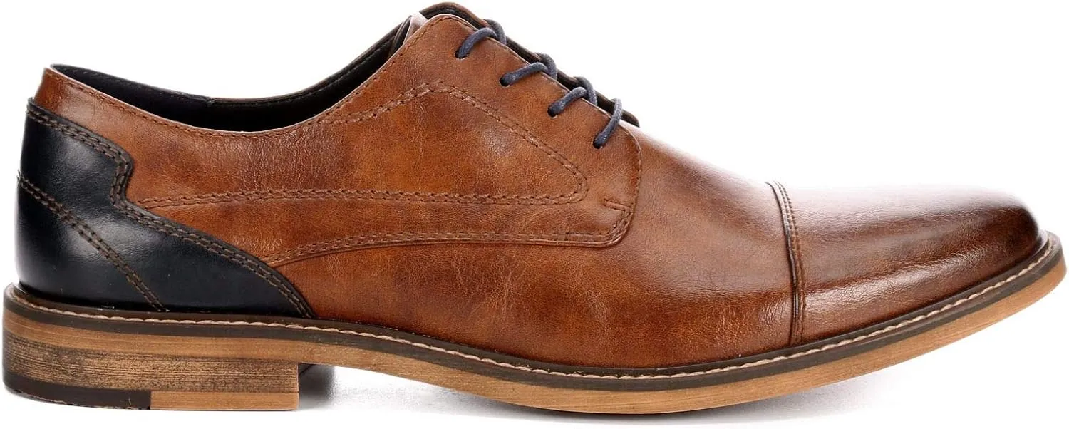 Restoration Lowry - Men's Two Toned Cap Toe Oxford Dress Shoes
