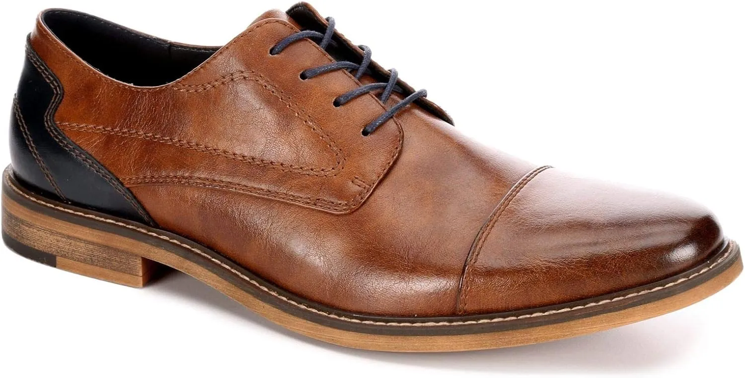 Restoration Lowry - Men's Two Toned Cap Toe Oxford Dress Shoes