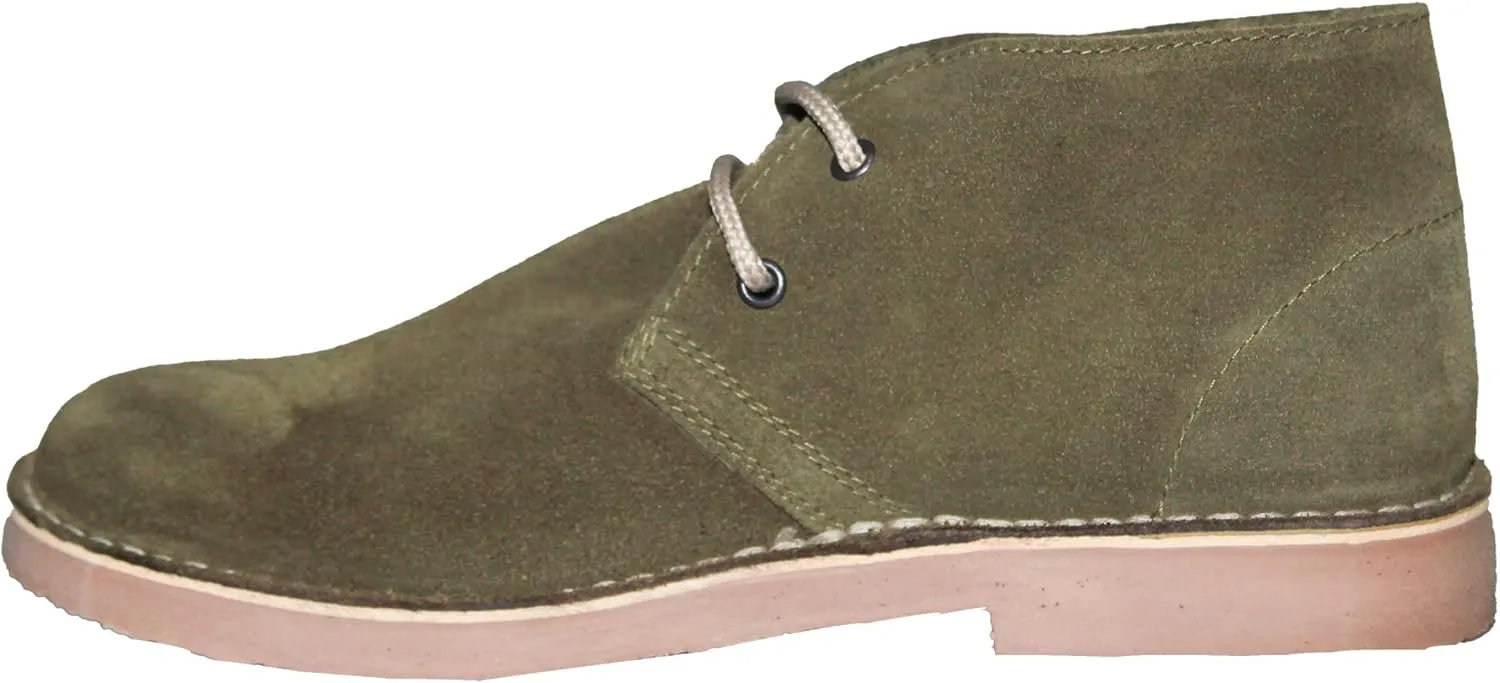 Roamers Mens Real Suede Unlined Desert Boots