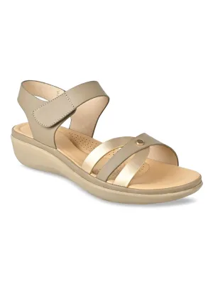 Rocia By Regal Khaki Women Comfort Flat Sandals