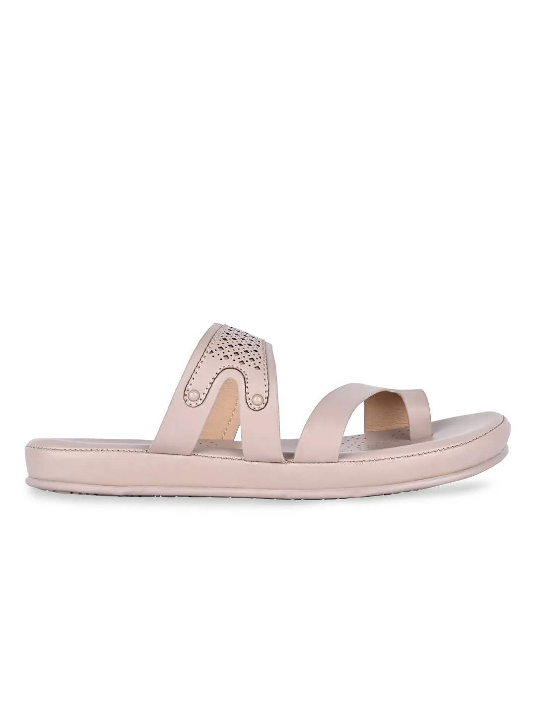 Rocia By Regal Lilac Women Laser Cut One Toe Flats