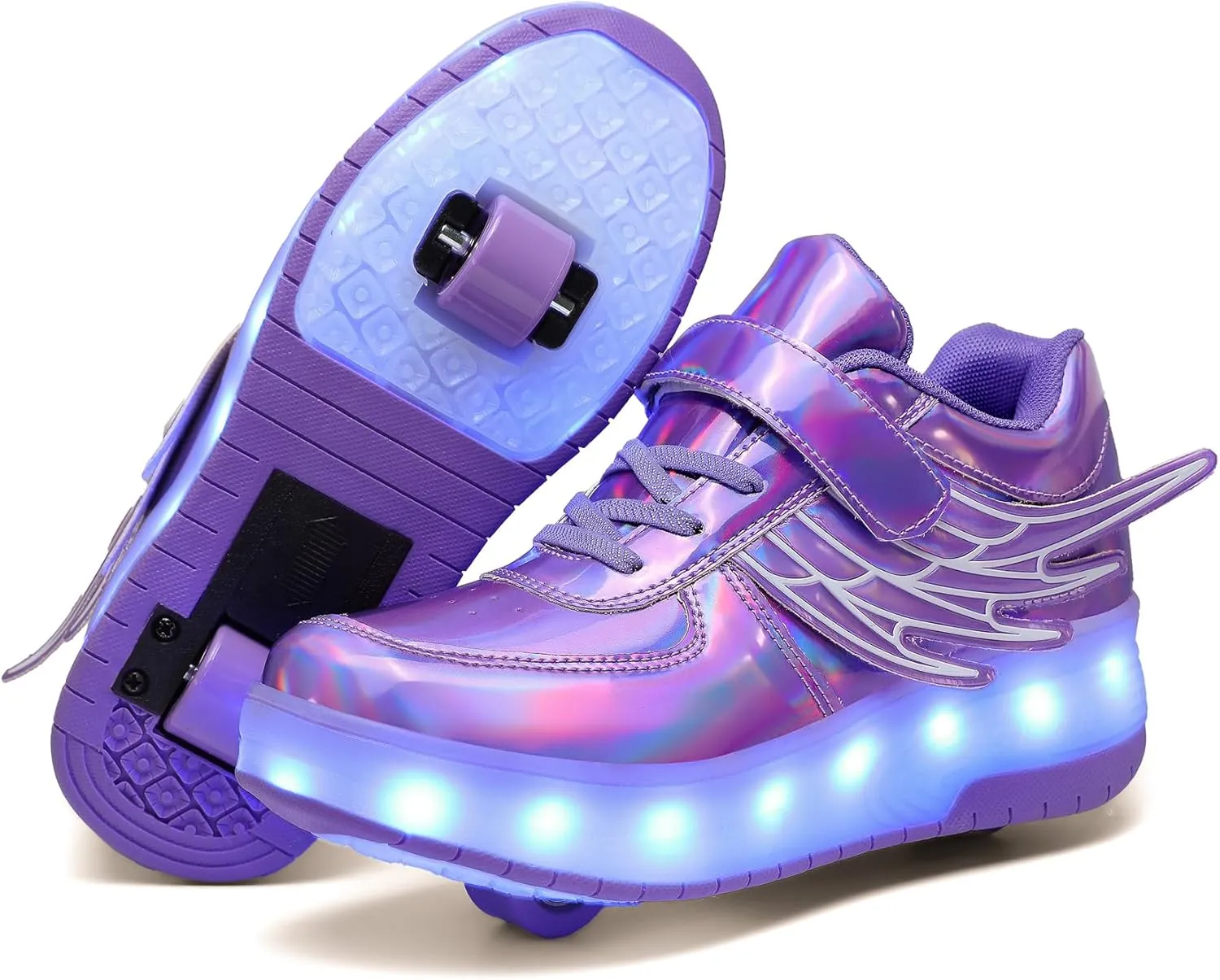 Rolling Skate Shoes for Boys Girls Roller Sneaker with Wheels Fashion Footwear Skate Wheeled Shoe for Kids Christmas Birthday Children Show Gift