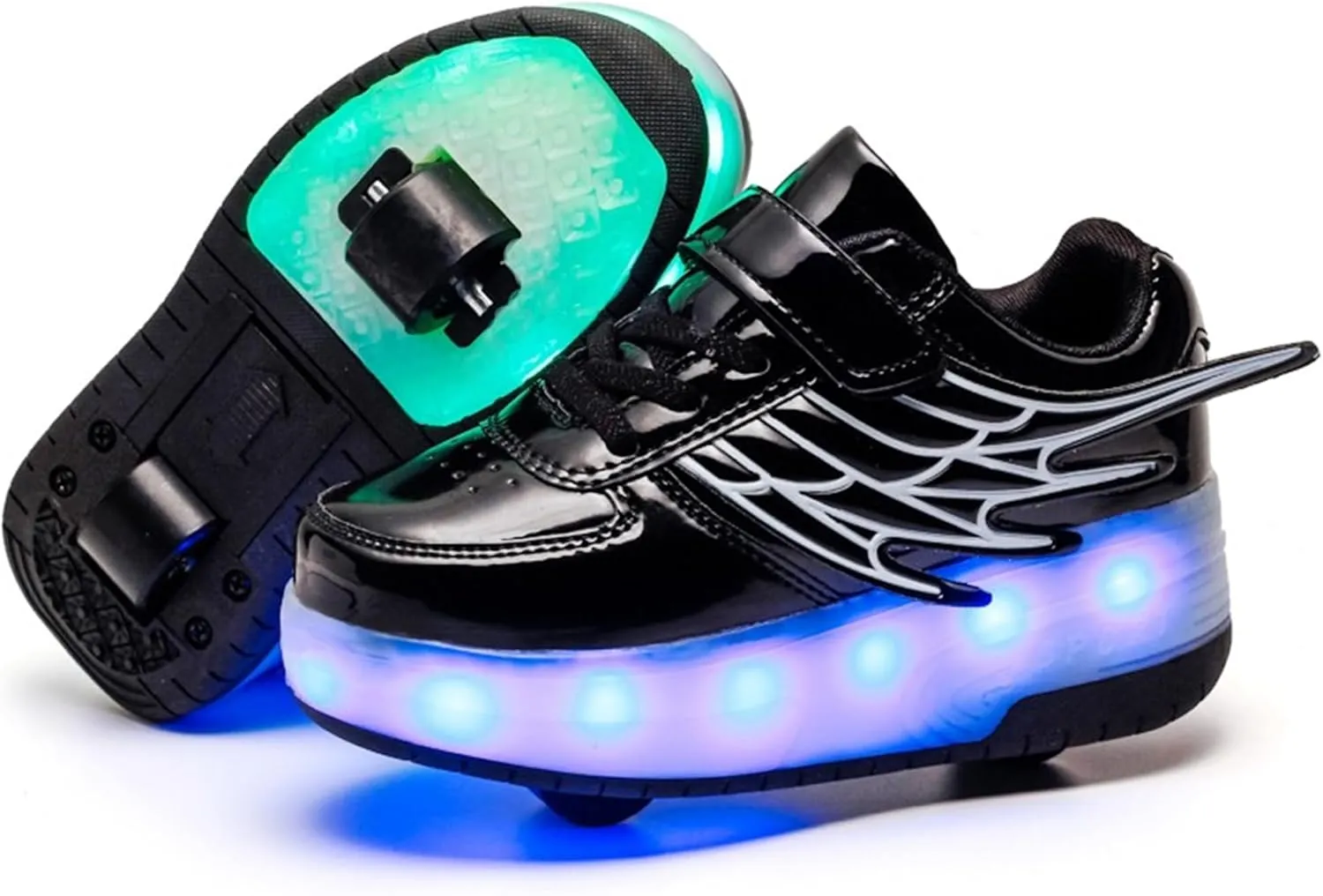 Rolling Skate Shoes for Boys Girls Roller Sneaker with Wheels Fashion Footwear Skate Wheeled Shoe for Kids Christmas Birthday Children Show Gift