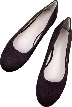 SAILING LU Pointy Toe Shoes Women Ballet Flats Comfort Solid Flat Shoes for Women Work Slip On Moccasins