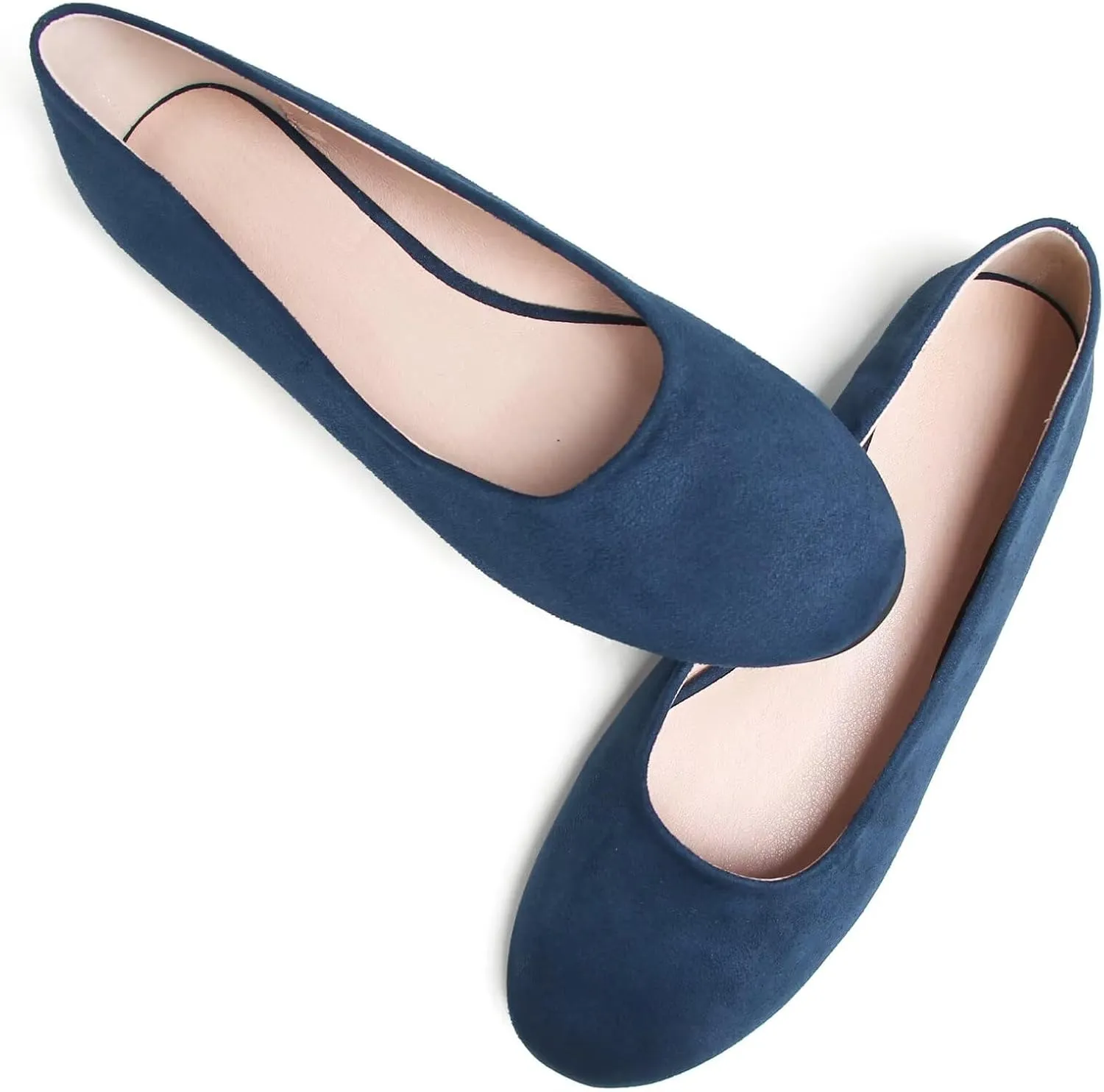 SAILING LU Pointy Toe Shoes Women Ballet Flats Comfort Solid Flat Shoes for Women Work Slip On Moccasins