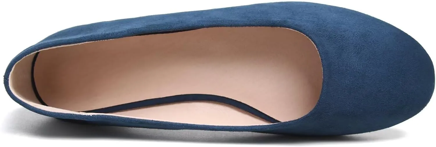 SAILING LU Pointy Toe Shoes Women Ballet Flats Comfort Solid Flat Shoes for Women Work Slip On Moccasins