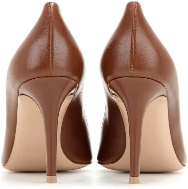 SAMMITOP Women's Classic 80mm High Heel Pumps Pointed Toe Office Work Dress Shoes