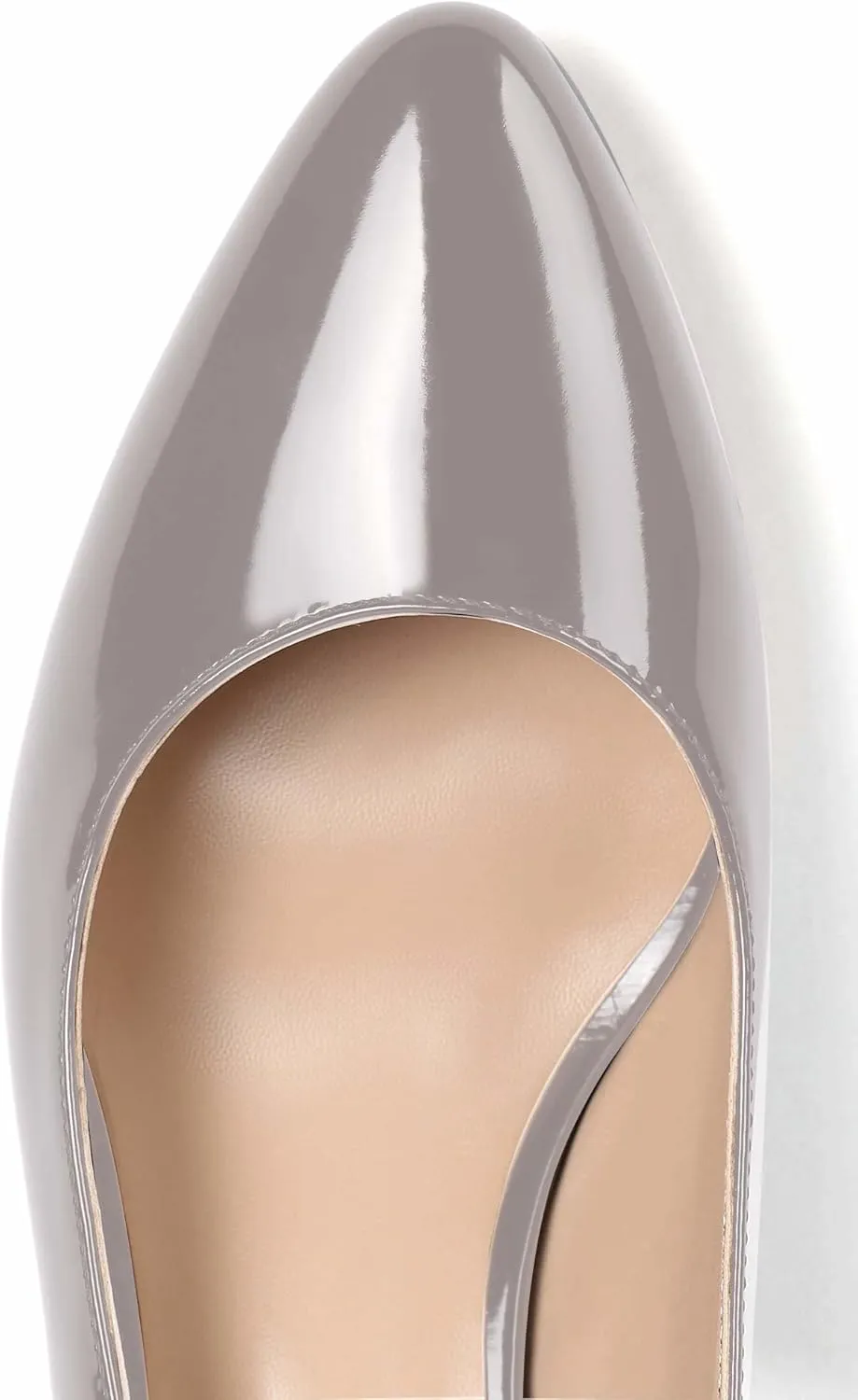 SAMMITOP Women's Mid-heel Slingback Sandals Almond Toe Block Heel Pumps Classic Dress Shoes