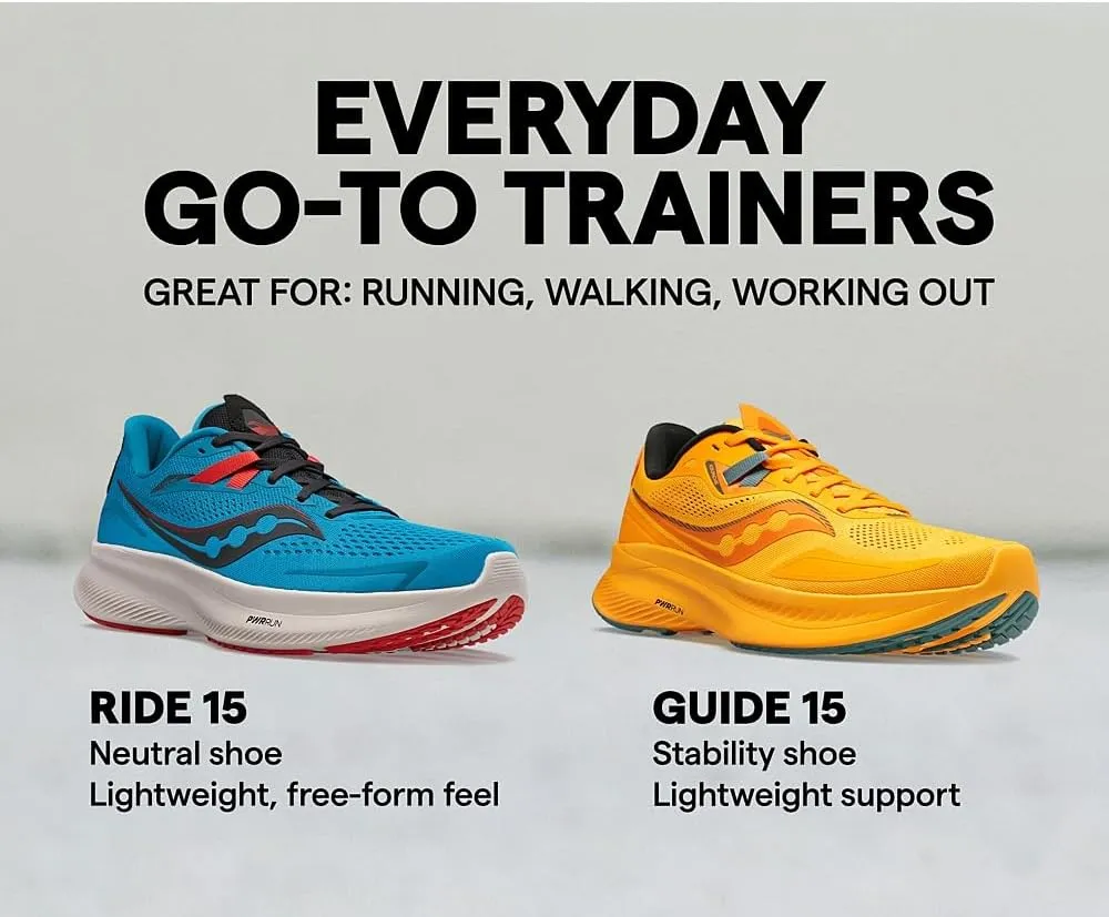Saucony Men's Ride 15 Running Shoe