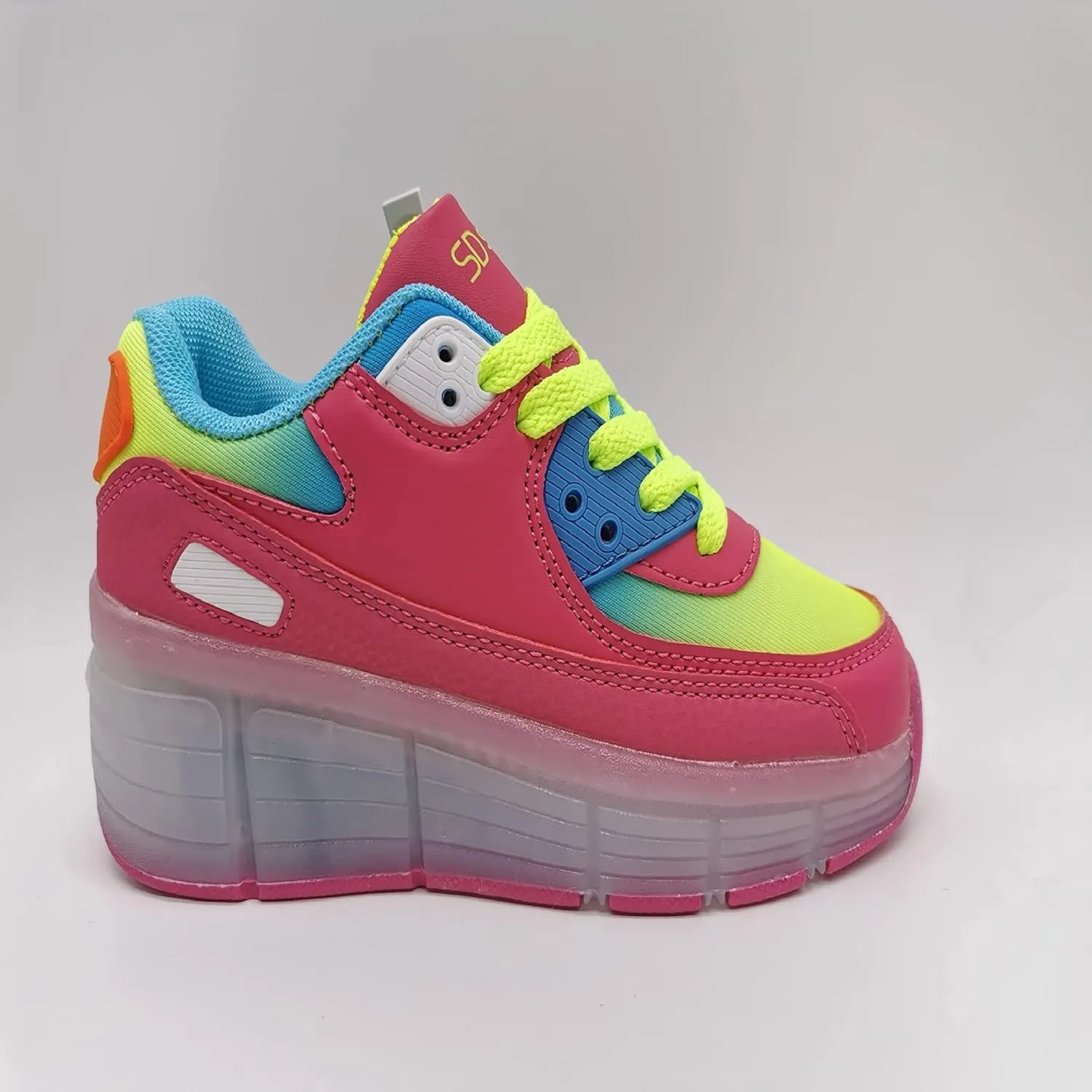 SDSPEED Kids Roller Skate Shoes with Single Wheel Shoes Sport Sneaker LED