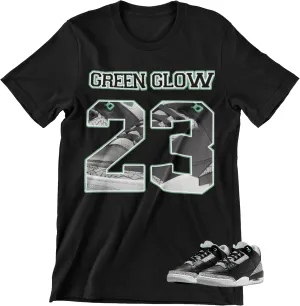 Shirt to Match Jordan 3 Green Glow Sneakers, Men's Graphic Tee.