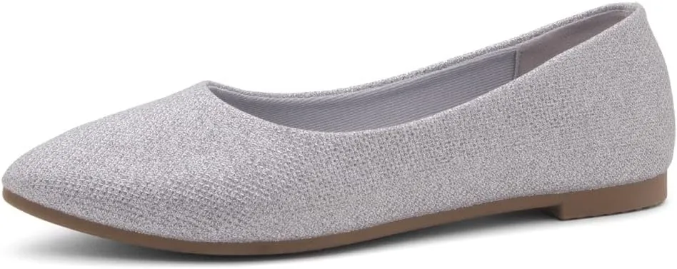 Shoe Land Womens SL-Kathleen Ballet Flats Pointed Toe Flat Shoes Classic Ballerina Comfort Dressy Shoes for Daily Work Office