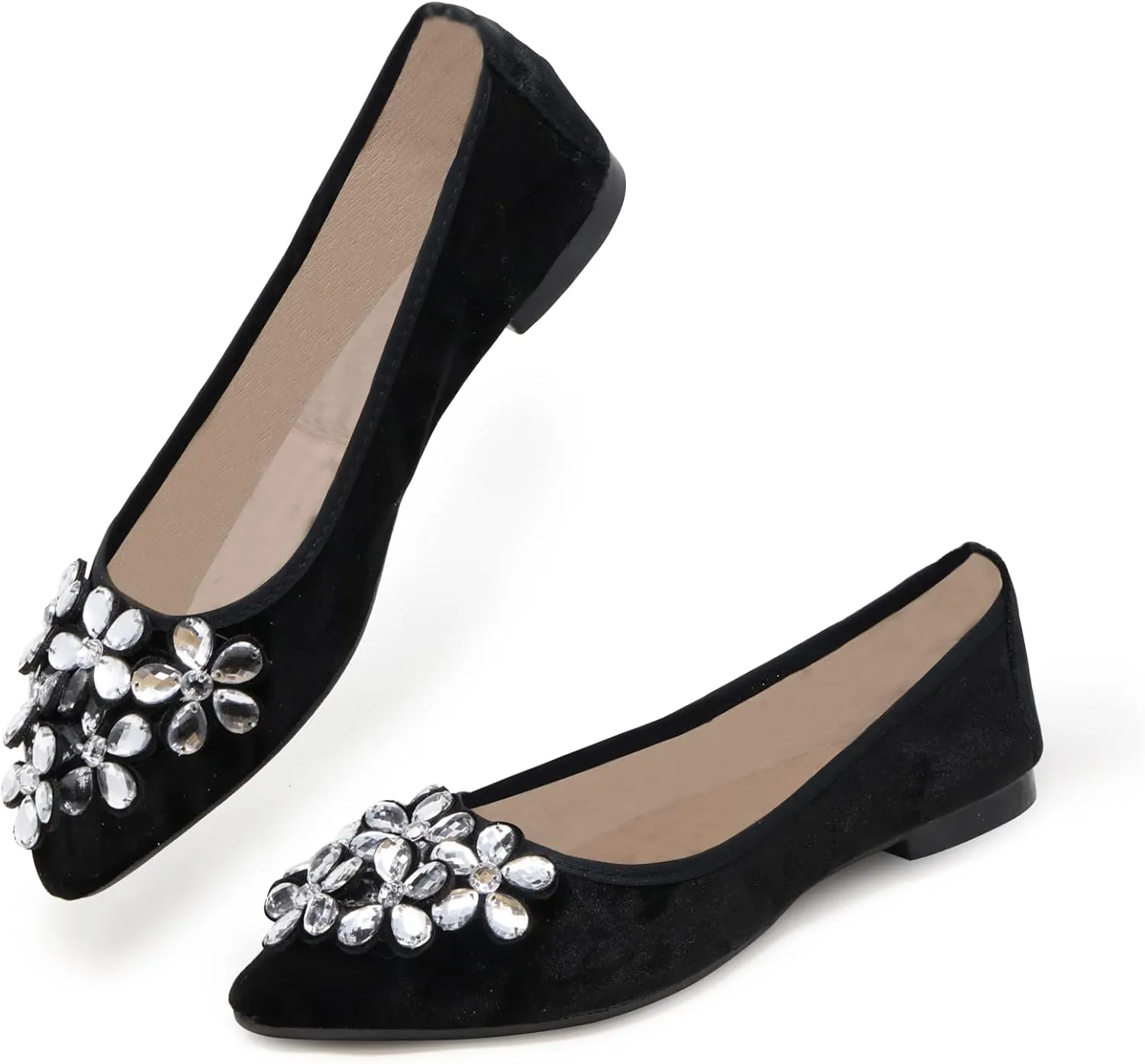 Silky Toes Foldable Flats for Women Dressy Ballet Shoes for Purse