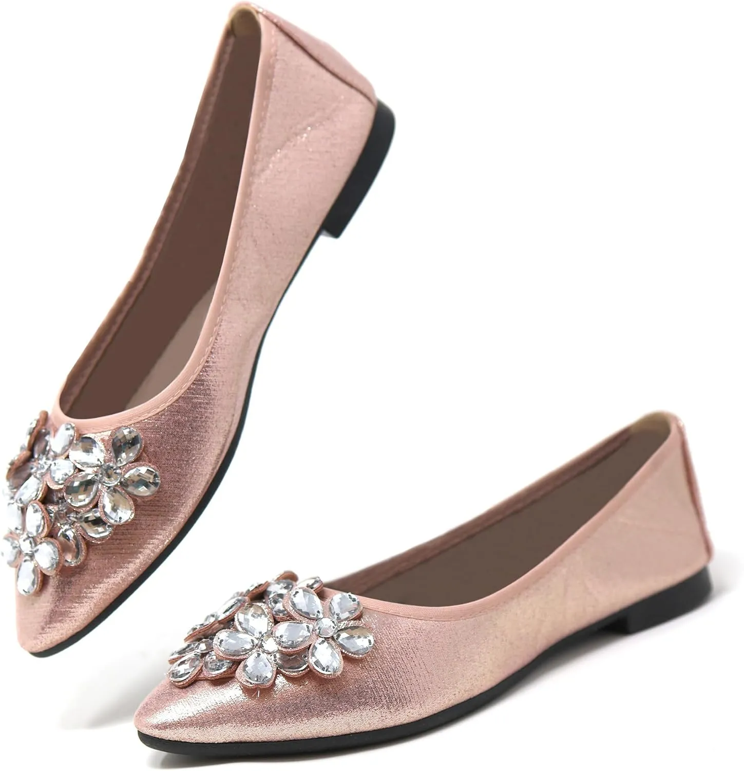 Silky Toes Foldable Flats for Women Dressy Ballet Shoes for Purse