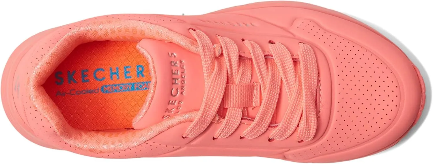 Skechers Kids Girl's Street Uno Gen1-Neon Glow Sneaker