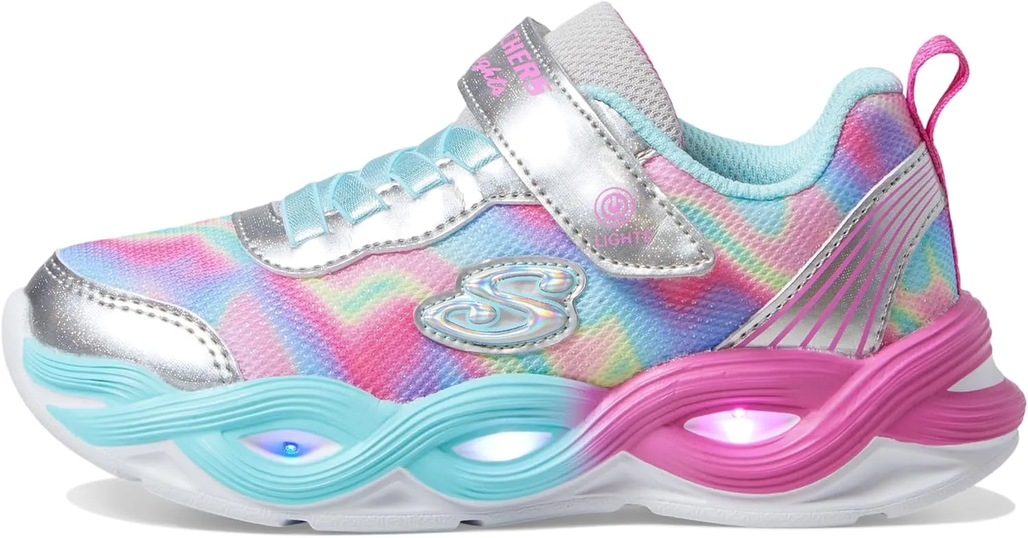 Skechers Kids Unisex-Child Twisty Glow-Sorbet Swirl Sneaker