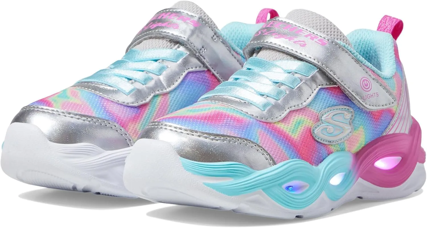 Skechers Kids Unisex-Child Twisty Glow-Sorbet Swirl Sneaker