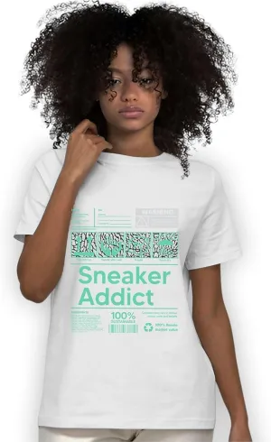 Sneaker Addict Unisex Shirt Matching AJ 3s Green Glow,Urban Clothing, Black, White