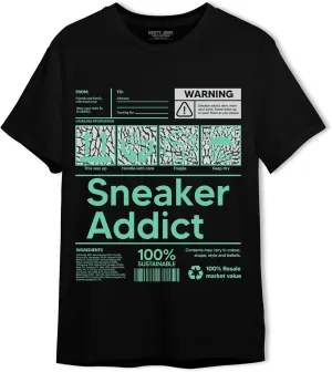 Sneaker Addict Unisex Shirt Matching AJ 3s Green Glow,Urban Clothing, Black, White