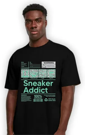 Sneaker Addict Unisex Shirt Matching AJ 3s Green Glow,Urban Clothing, Black, White