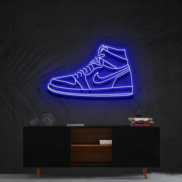 Sneaker Neon Art Shoe