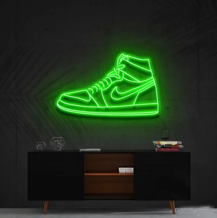 Sneaker Neon Art Shoe