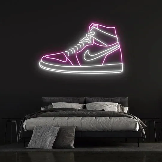 Sneaker Neon Art Shoe